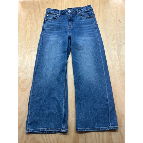 Quince Denim - Quince Bella Stretch Relaxed Straight Jeans Atlantic Blue Organic Cotton Size 30